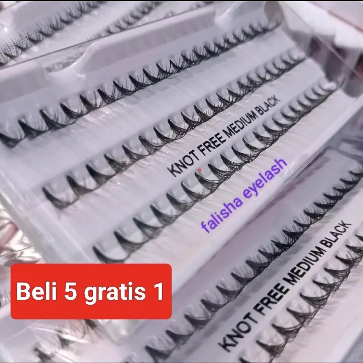 Bulumata tebal  volume lentik lokal ( kalo beli 5 gratis 1)