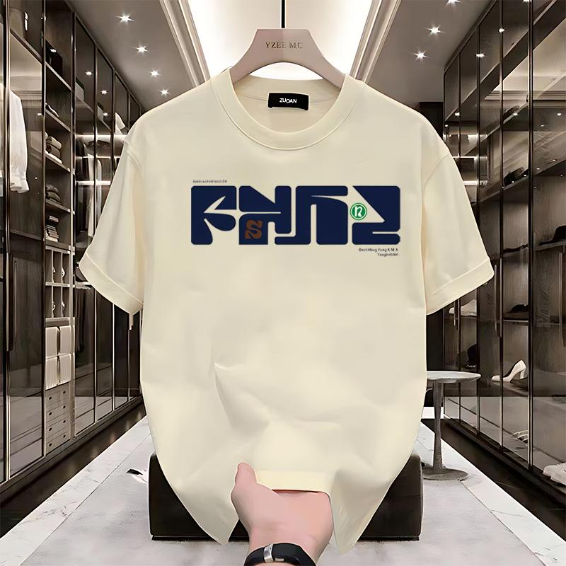  A0178     Cao cấp  Áo thun tay ngắn in  chất liệu cotton nguyên chất 2025 mùa hè  phong cách Hàn Quốc hợp thời trang rộng rãi cho nam và nữ  Phong cách thời trang 