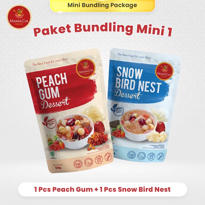 Gambar Mamacia Treats Paket Bundling MINI 1 : Peach Gum Dessert + Snow Bird Nest - Mini PG + Mini SBN dari Mamacia Treats Kota Surabaya Tokopedia