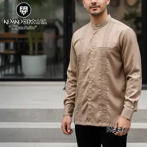 Nataya Baju Koko Pria Dewasa Lengan Panjang Kemeja Koko Premium Katun Toyobo Adem Model Terbaru