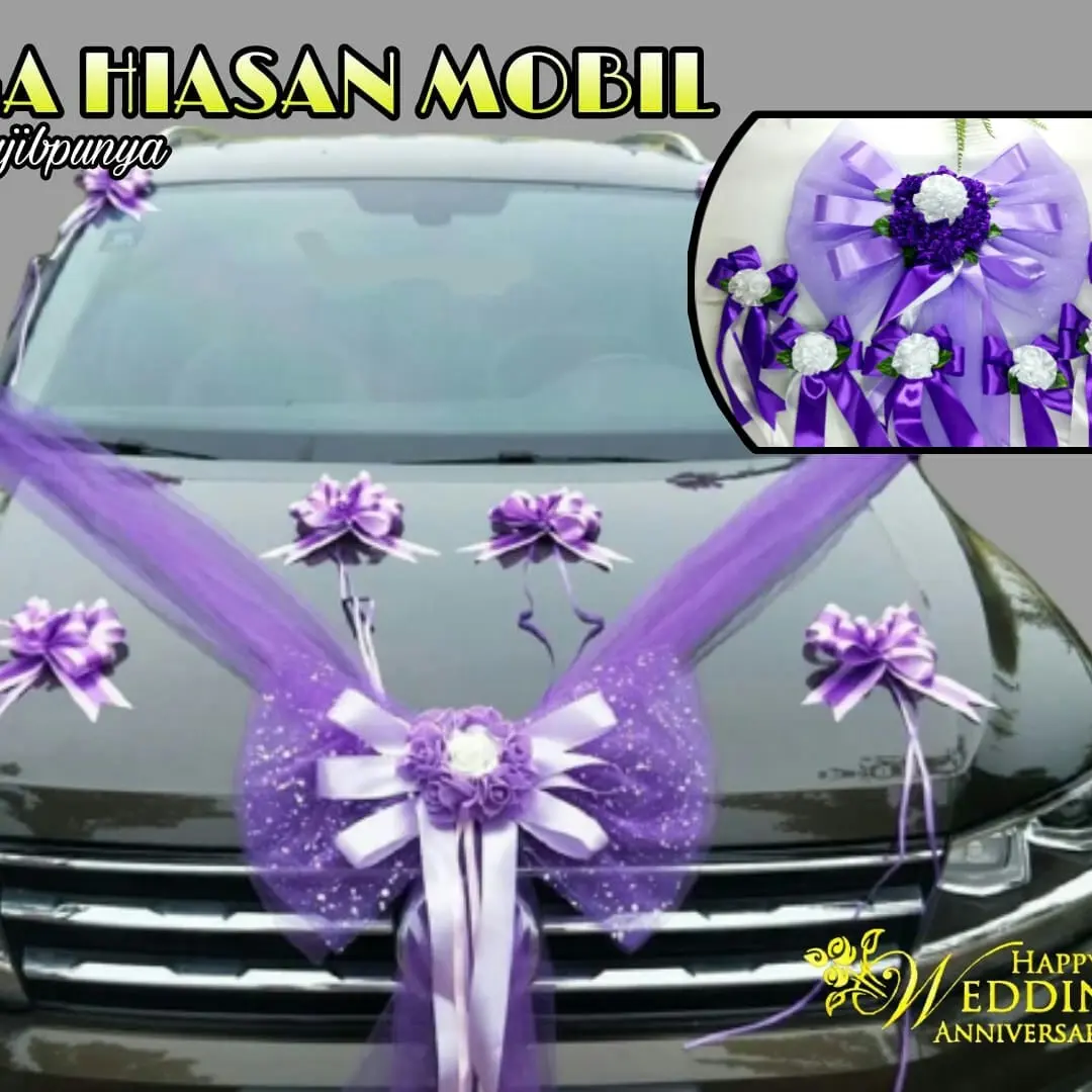 Bunga Hiasan Mobil Tile Kupu-kupu Putik- Bunga Mobil Siap Pakai - Bunga Aksesories pernikahan- Bunga Hadiah Doorprize Bunga Pengantin