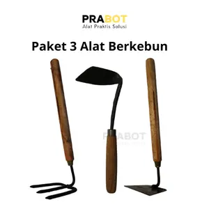 Paket Alat berkebun pencabut rumput liar halaman cangkul mini stainless garuk sampah / paker berkebun murah / gardening tools