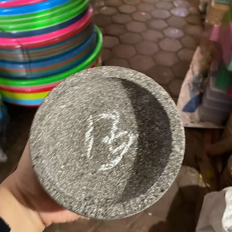 Cobek batu Magelang asli free ulekan 1