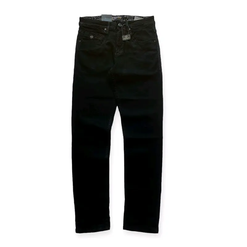 Picasso Denim - Celana Jeans Pria Straight Fit Jeans Stretch Deep Black Branded 1