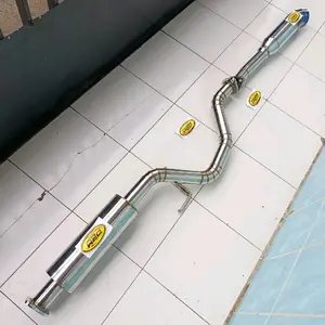 KNALPOT CUMI MOBIL L300 DAN RESONATOR PNP FULL STAINLESS HALF BLUE