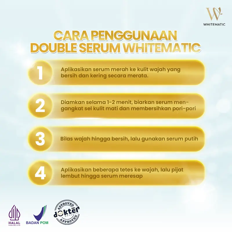 [DAPAT 1 DOUBLE SERUM + SPONS] WHITEMATIC SERUM EXFOLIATING DNA 4