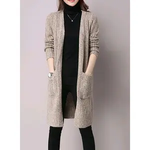long cardigan rajut premium wanita desain elegant