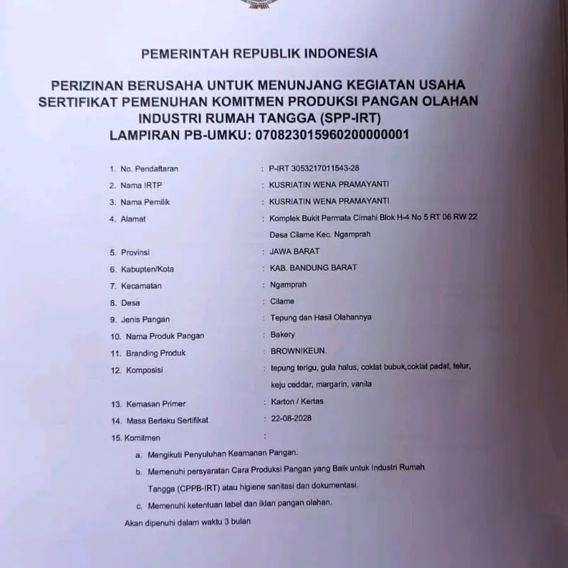 Brownies Panggang Hampers Idul Fitri Food Makanan - Fresh Produksi Baru - Cemilan 8