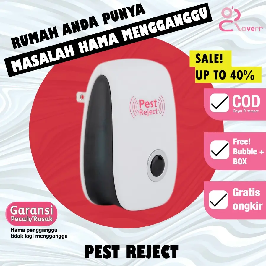 Pest Reject Alat Pembasmi Hama Tikus Nyamuk Kecoa Lalat Elektrik