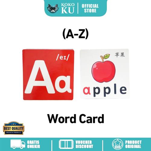 Kartu Puzzle Edukasi Anak Belajar Alfabet Bahasa Edukatif Mainan Anak Latihan Huruf Angka Hadiah Kado Ulang Tahun Toys 7
