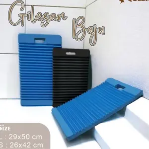 Papan Gilesan Cuci Baju Karet Jumbo 27x47cm Tebal 3cm Tahan Air Ringan & Nyaman Digunakan
