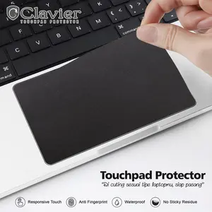 Pelindung Protector Touchpad Cuttingan Siap Tempel Garskin Trackpad Laptop MacBook Black Matte Doff Hitam Polos