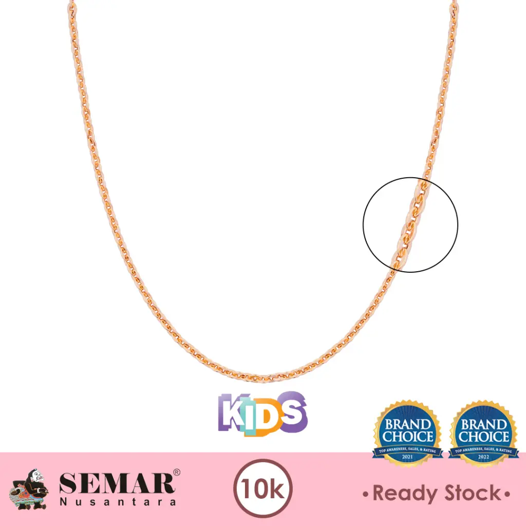 Kalung Emas Anak Rolona Polos Gold 10K Semar Nusantara