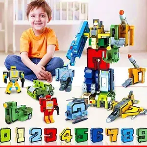 Ready COD Mainan Anak DEFORMED NUMBER GOGO SERIES Robot Angka Robot Number 0-9 Mainan Anak Perempuan- Mainan Anak Laki Laki