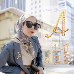 Bros Huruf Aesthetic Premium Bros Kerudung Inisial Nama