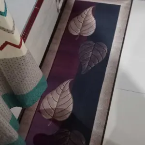 Keset Dapur 2 in 1 Anti Slip Premium Ukuran 60x40 dan 120x40cm 1 Set Dapat 2pcs Lantai Dapur Anti Slip Nyaman di Kaki Polyester Cocok untuk Dapur & Kamar Mandi