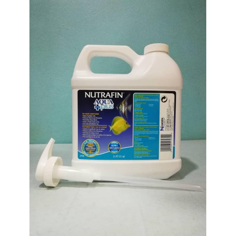 Nutrafin Aqua Plus 2Litre Water Conditioner Aquarium Fish Konditioner Air Ikan Akuarium