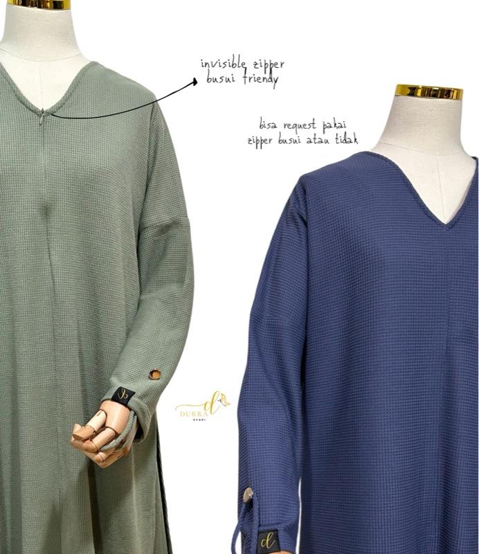 Product Introduction of [READY] WAFF LONG TUNIK BAHAN WAFFLE PREMIUM 6