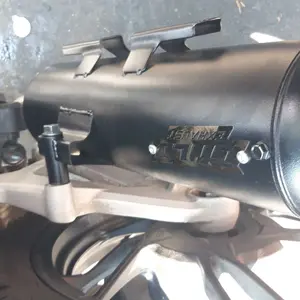 Knalpot Standar Racing Original GOLD EXHAUST Full Aksesoris Tameng Air Blade Gen 2 Bass Adem untuk Motor Vario, Beat, Nmax, Aerox, PCX Motorcycle Motorcycle shijiro Kamera