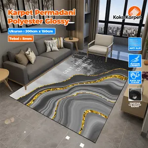 [Koko Karpet] Karpet Permadani Bahan Polyester Glossy Ukuran 200x150cm