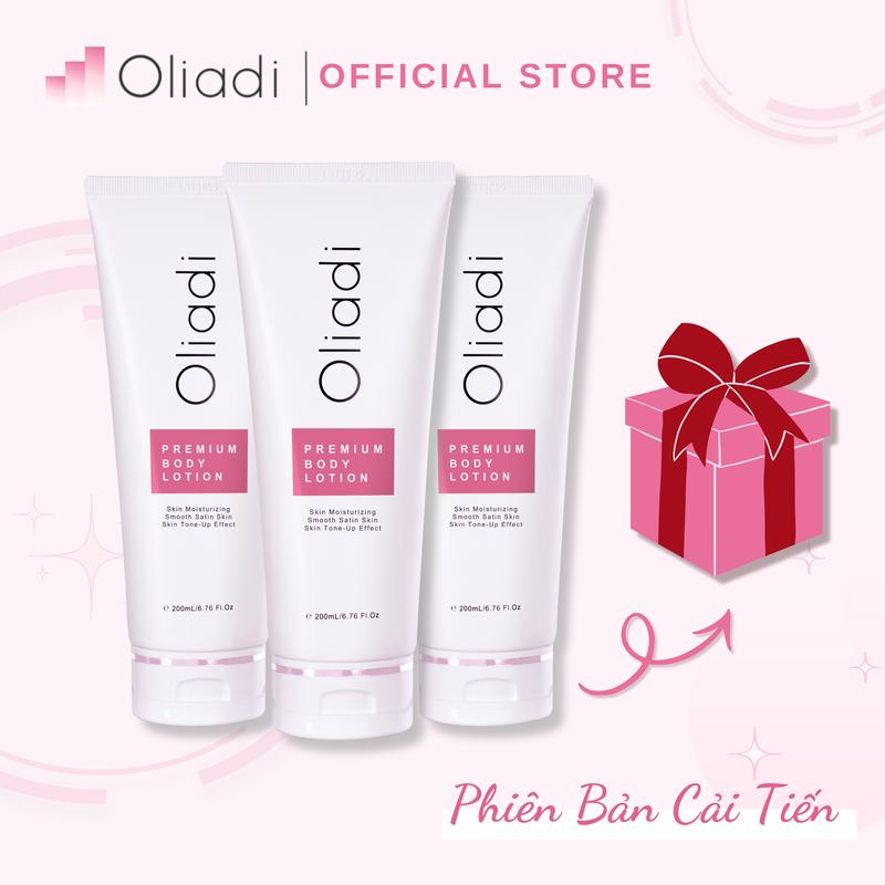  Oliadi Kem Body Dưỡng Trắng Hỗ Trợ Makeup Nâng Tone Da Premium Body Lotion 200mL Bản Cải Tiến với Alpha Arbutin & Niacinamide Dưỡng Da Body 