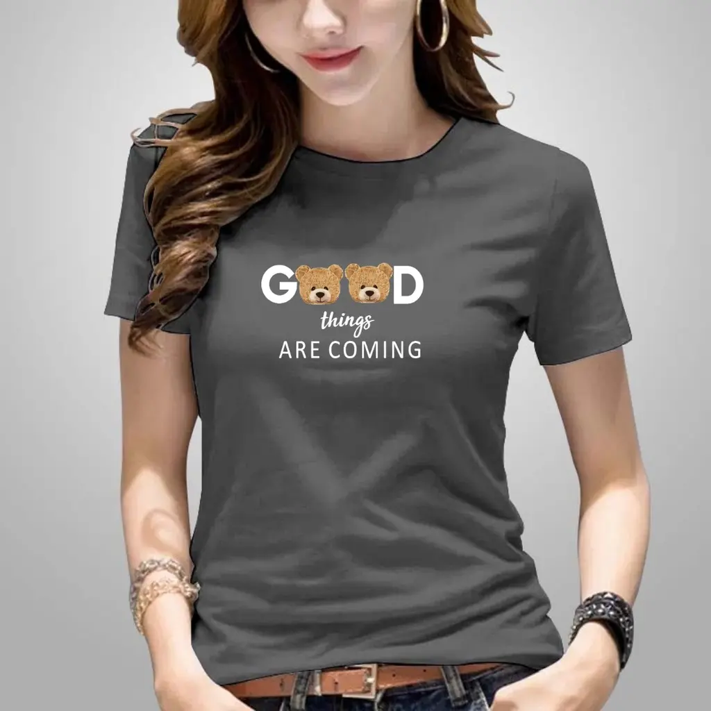 Grajelo kaos spandex lembut premium / baju atasan wanita / kaos cewek murah - BEAR GOOD