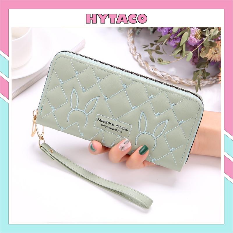 Ví nữ dài cầm tay sang trọng thời trang Hàn Quốc dễ thương cute học sinh đựng tiền điện thoại nhiều ngăn HYTACO