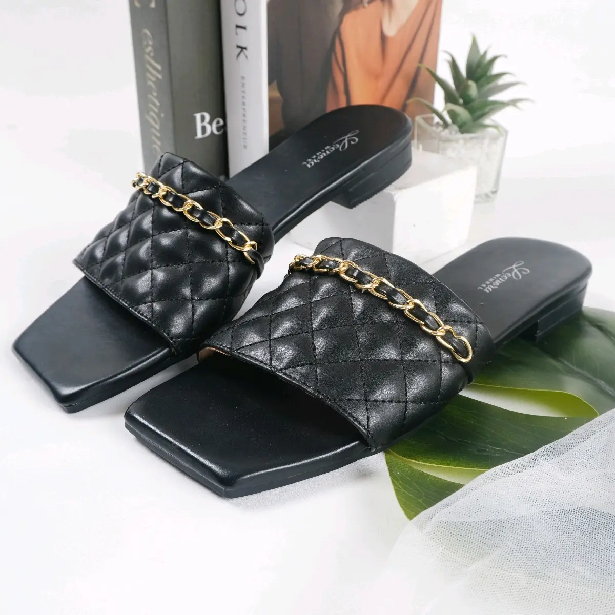 LEONORAWINKEL-SANDAL WANITA SEHARI HARI ELEGAN 3CM ELARA SERIES