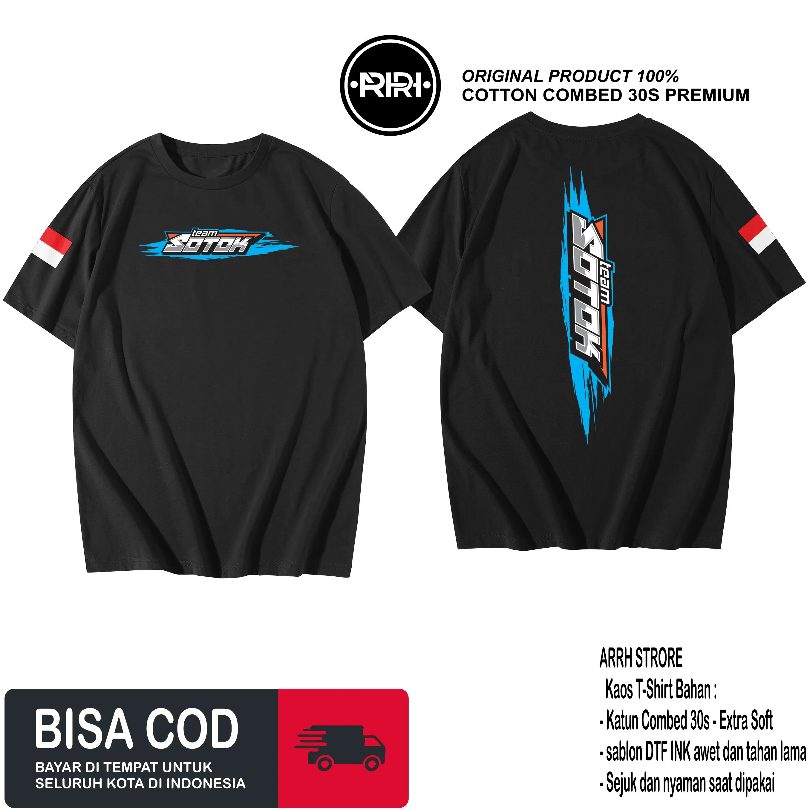 kaos team sotok BAJU SOUND SYSTEM cotton combed 30 s PREMIUM