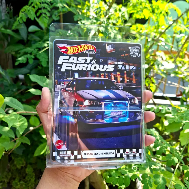 Custom Card Hotwheels Premium Nissan Skyline R34 1