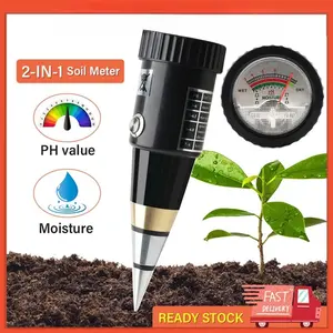 Alat Penggukur Tanah 2 in 1 Pen Type PH Meter Soil Analyzer Tester Meter Alat Ukur PH Tanah Penguji kelembaban pH tanah Pengukur