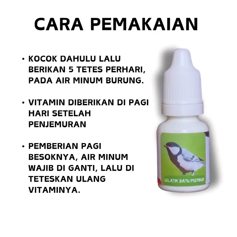 Vitamin Burung Gelatik Batu Gacor 3