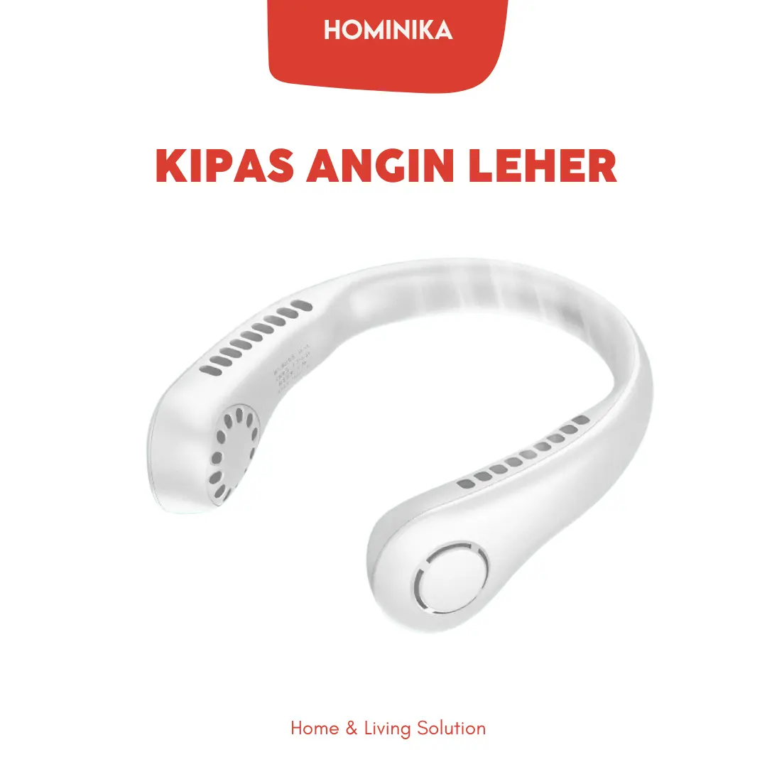 Kipas Angin Leher HMN73 Portable USB Mini Korea Fan Neck Elektrik Gantung Plastik