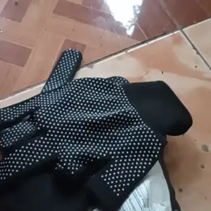 Sarung Tangan Anti Slip Half Finger 2 Jari Hitam Memancing Motor Gym