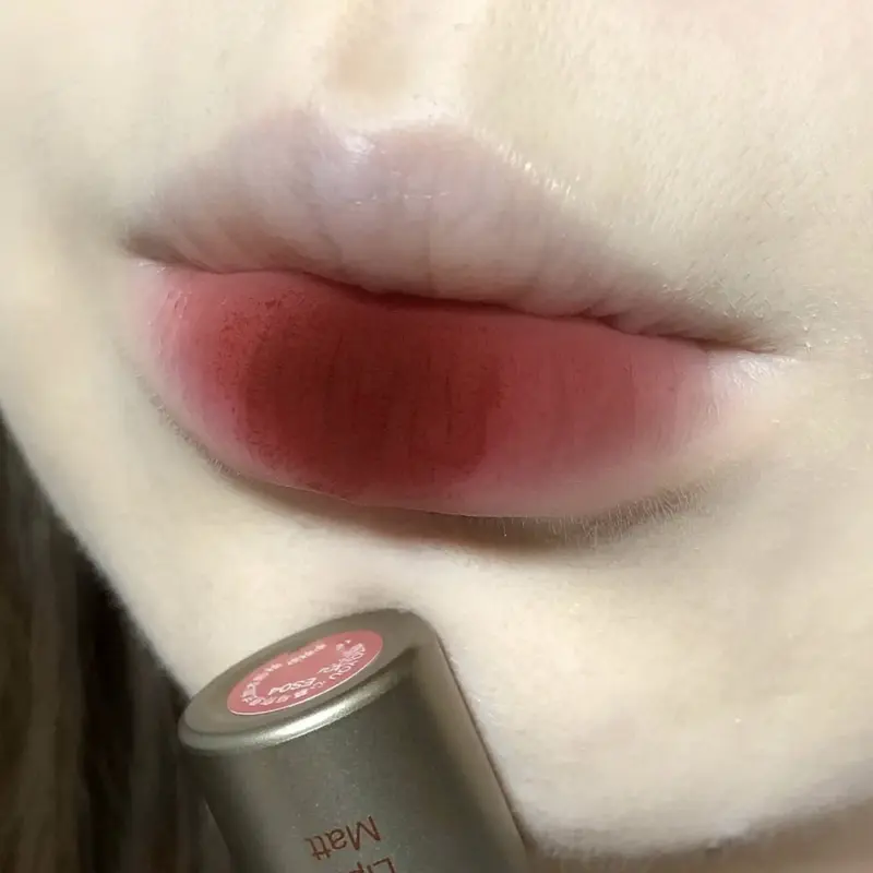 DIXI Tabung perak kecil glasir bibir beludru matte pemutih bibir gadis lumpur riasan baru serbaguna alami tint lip cream lipgloss 5