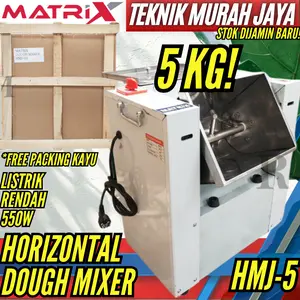 MATRIX Mesin Pembuat Adonan Tepung 5 Kg 5 Liter HMJ5S Dough Mixer Maker HMJ 5S Mesin Adonan Donut Bakpau Roti Mie Kue CARLTON