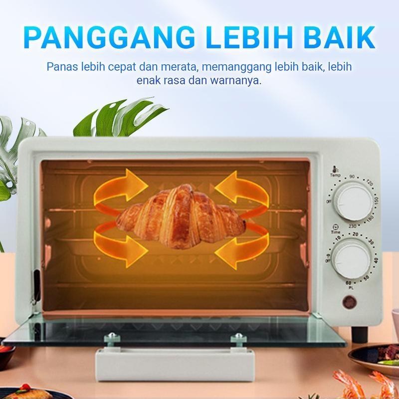 Finito OVEN PEMANGGANG LISTRIK Penghangat Makanan kapasitas 12 Liter oven listrik low watt 12 L-800 Watt 5