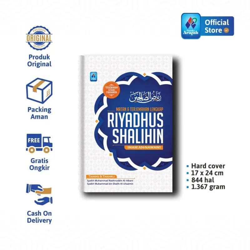 Riyadus Sholihin Karya Imam An-Nawawi Asy Syafii Riyadhus Shalihin Pustaka Arafah Original Asli 0