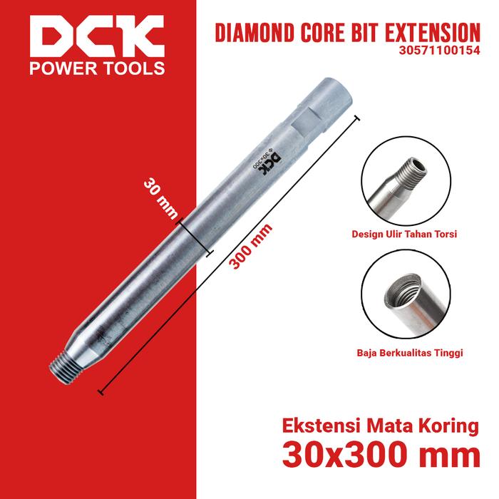 Gambar DCK Diamond Core Bit Extension 30×300 mm / Ekstensi Mata Koring 30×300 mm dari DCK Power Tools Indonesia Kota Administrasi Jakarta Barat Tokopedia
