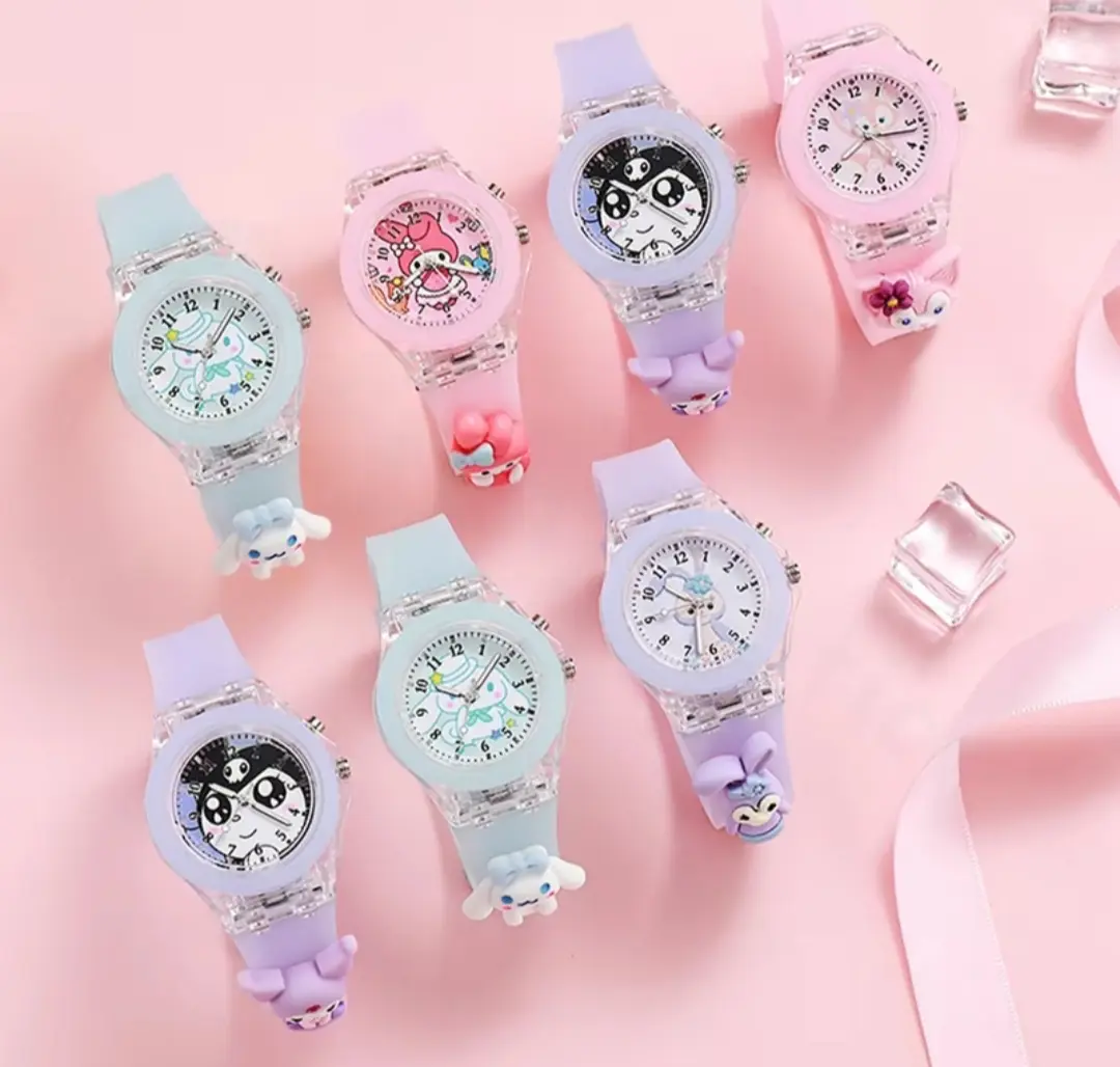 Jam Tangan Digital Anak Cute Cantik Cowok Cewek LED Screen Strap Kartun Lucu Unisex Fashion