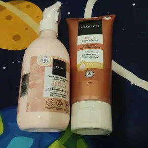 SCARLETT Bundle Extra Cerah - Body Lotion + Body Serum Melembapkan Mencerahkan Wangi Tahan Lama