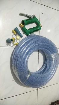 Product Review of SSBO Selang Air Transparan Serat Benang 50-100M, Anti Bocor & Tahan Tekanan. Ringan dan Fleksibel untuk Taman, Kebun, Cuci Mobil. Hanya selang (tanpa semprotan). COD & Gratis Ongkir, kualitas terjamin, ekonomis! from W**i 0