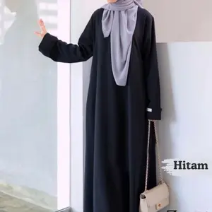 Abaya Turki Polos wanita / Dress Abaya madina ukuran S M L XL XXL