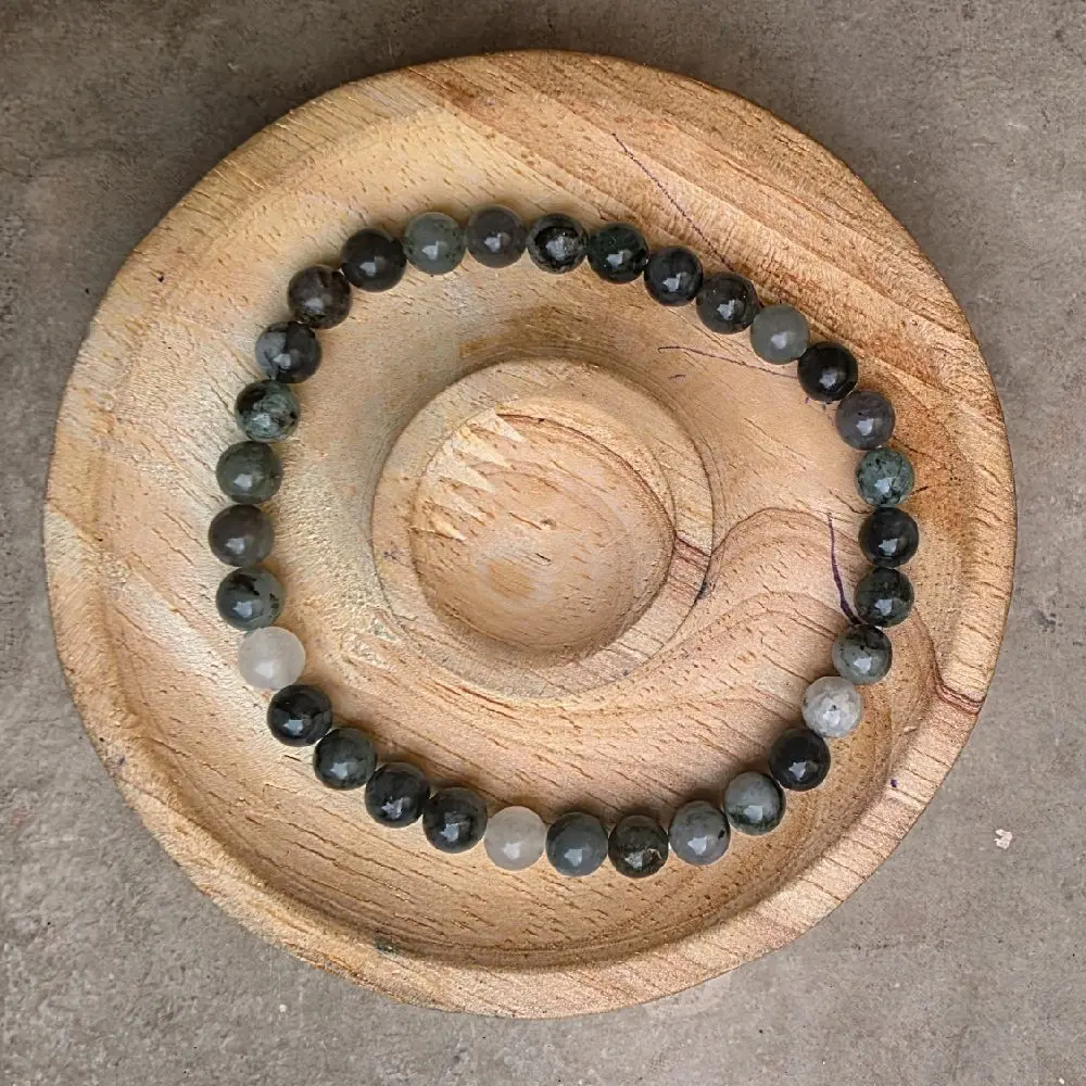 Gelang Emerald 6 mm Natural  Grade AB