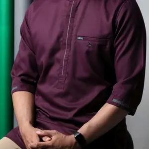 Baju muslim qurta Pakistan T04 Saviq bahan Toyobo