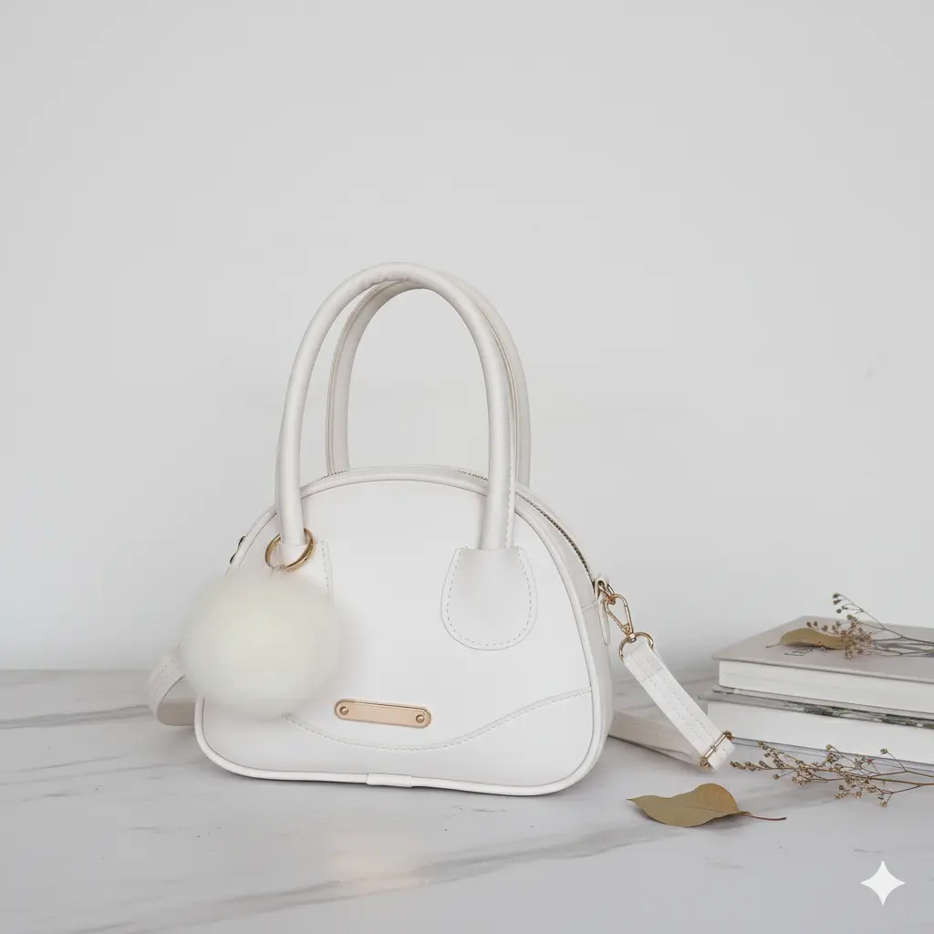 Putih Polos + Gantungan