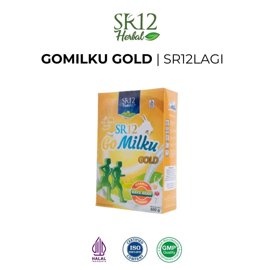 Gomilku Gold SR12 Susu Kambing Etawa Membantu Menjaga Kesehatan Tulang Bubuk Minuman