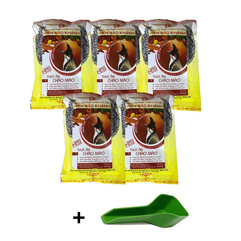 Combo Cám Chăm Chào Mào Hiển Bảo Khánh 200Gr Giúp Dưỡng Và Căng Lửa Chào Mào