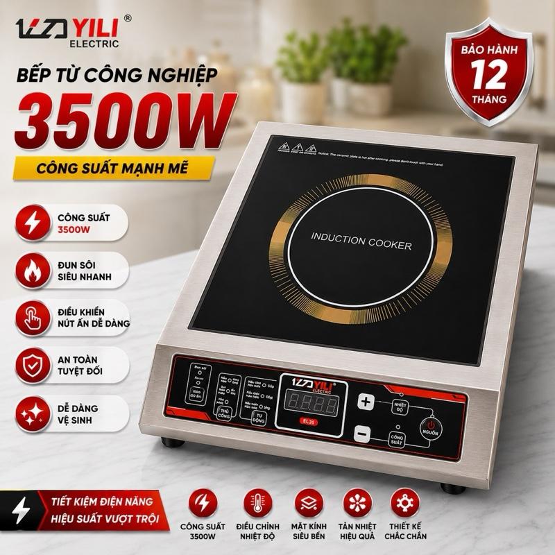 B-Bep 3500w bếp từ cao cấp siêu tốc độ tiết kiệm điện hàng cao cấp dùng gia đình và bán quán nấu liên tục 24h