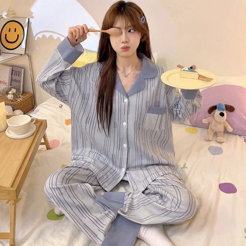 Baju tidur wanita lengan panjang celana panjang/ piyama wanita kekinian /piyama terpopuler Kaos 7